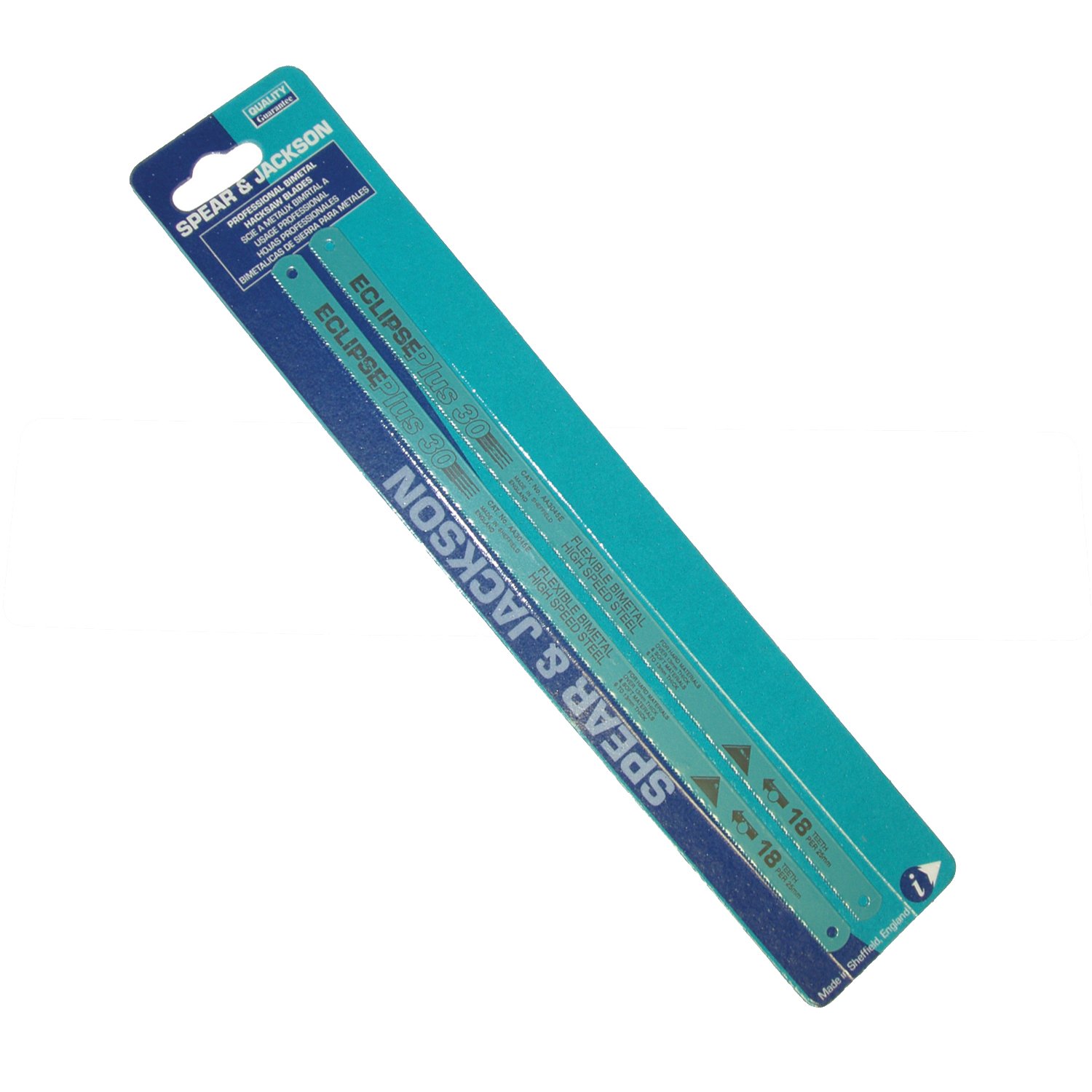 Eclipse Professional Tools 71-418R Hacksaw Blade 2 Pack (18TPI, +30, Bimetal)