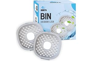Odor Filter Trash Can Deodorizer: Activated Charcoal & Scent Beads, Stick-On Odor Eliminator for Trash Can, Diaper Pail, Comp