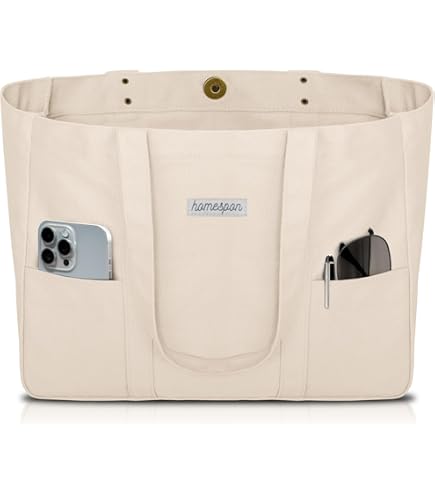 Amazon.com: (3 Pack) Set of 3 Heavy Canvas Large Tote Bag with