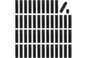 Emperoch 50 Pcs Empty Lip Balm Tubes, 5g Empty Lipstick Tube with Cap, Refillable Plastic Lip Gloss Container Tube with Push 