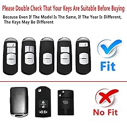 ShuDay Key Fob Case Cover Compatible With Mazda
