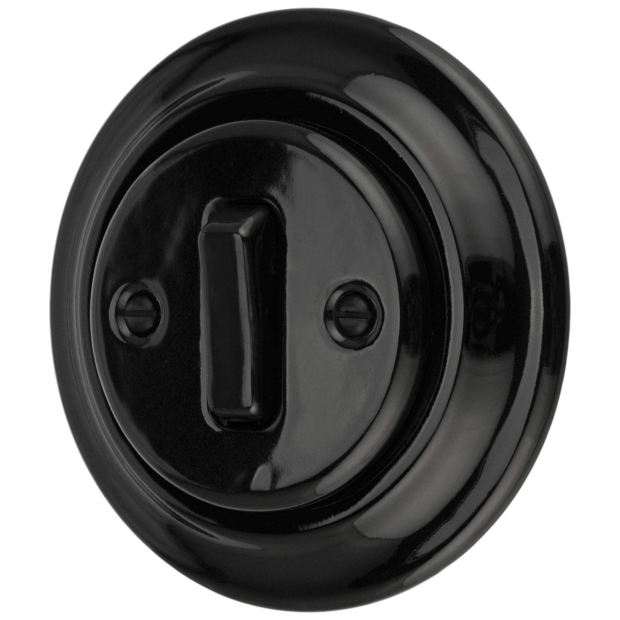 ADAKAT Porcelain Retro On/Off Switch - Mechanical Lever - Manual - Black