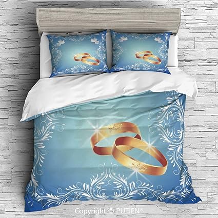 Amazon Com King Size Cute 3 Piece Duvet Cover Sets Bedding Set