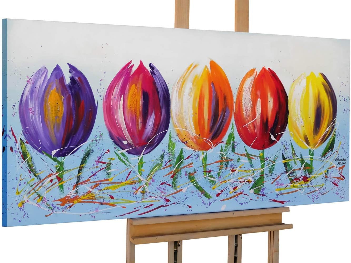 Kunstloft Cuadro En Acrilico Flower Quintet 140x70cm Original