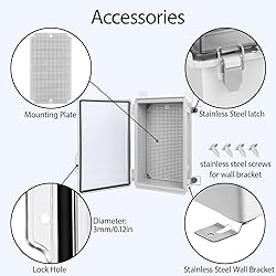 LeMotech Electrical Box, IP67 Waterproof Hinged