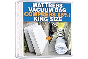 Mattress Vacuum Bag, Sealable Bag for Memory Foam or Inner Spring Mattresses, Compression and Storage for Moving and Returns,