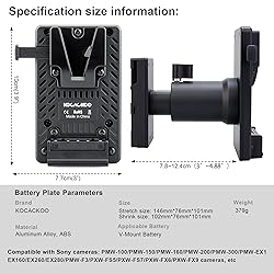 kocackoo Adjustable Fully Decoded V-Mount Battery