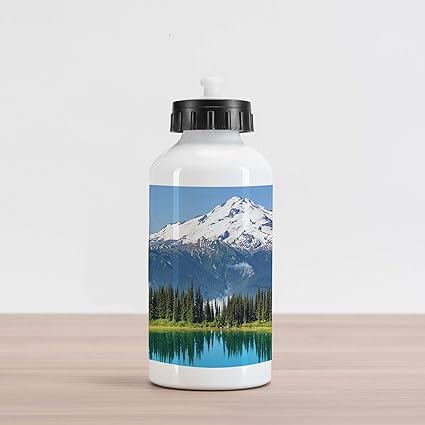 Amazon Com Lunarable Mountain Aluminum Water Bottle Crystal