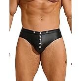 ohyeahlady Mens Sexy Thong Underwear Punk G-String Thong T-Back Low Rise Jockstrap Pouch Trunks Clubwear Rave Shorts