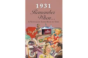 1931 Remember When Celebration KardLet: Birthdays, Anniversaries, Reunions, Homecomings, Client & Corporate Gifts