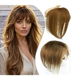 Amazon.com : Hairro 100% Human Hair Toppers with Bangs, 360  display picture 1
