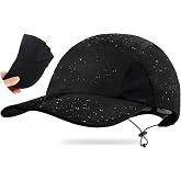 Ababalaya Foldable Outdoor Sports Baseball Cap for Fishing Hiking | Unisex Lightweight Breathable Quick Dry UPF 50+ Sun Hat, Water Resistant Outdoor Portable Brim Hats for Women Men