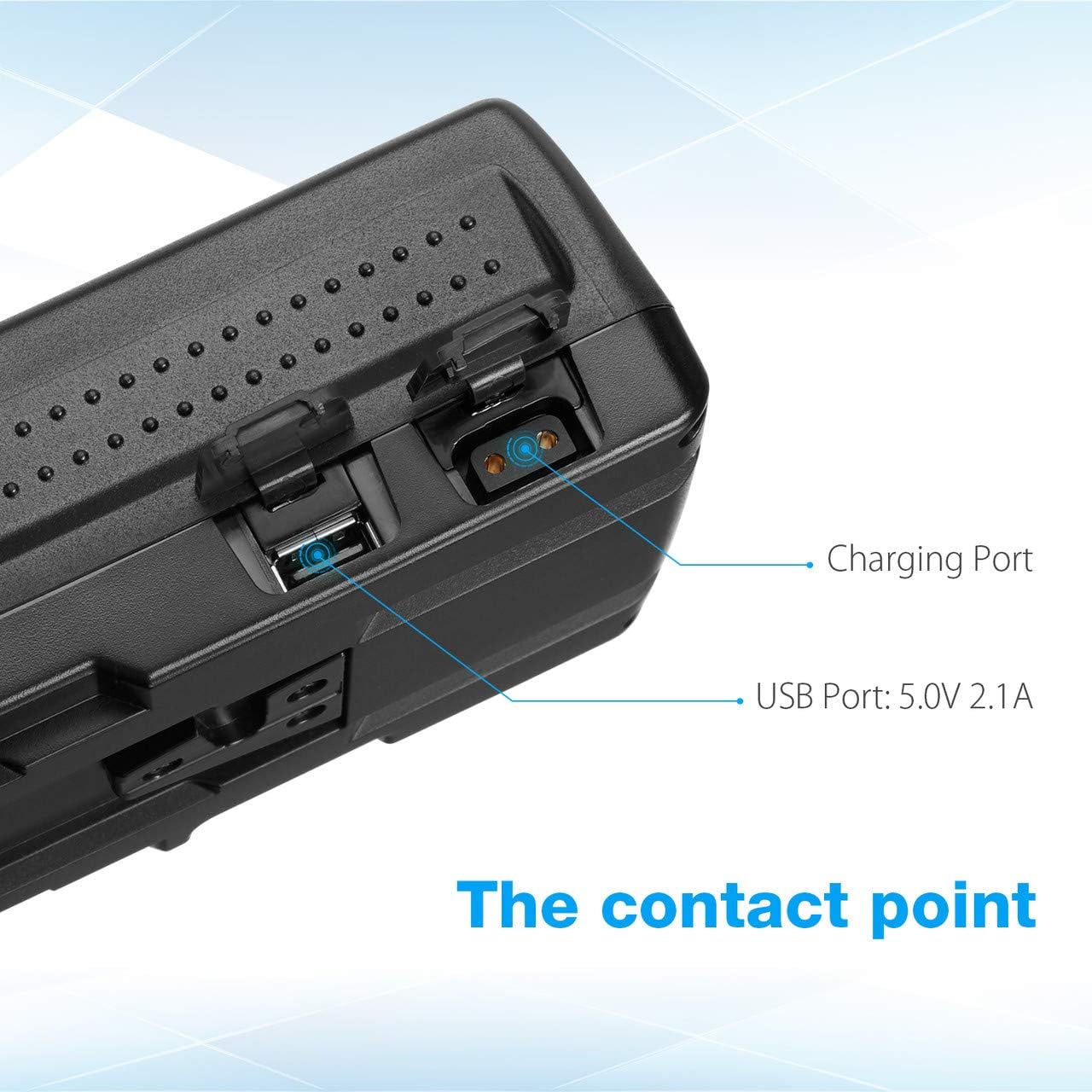 Powerextra 190Wh (13400mAh) V Mount/V-Lock Battery Compatible with Sony Camera Camcorder Broadcast Replacement Brick for DSLR : Home Audio & Theater