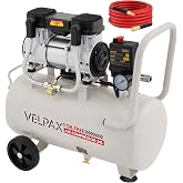Ultra Quiet Air Compressor, Only 60dB, 6.4 Gallon Tank, Oil-Free, 110V/60Hz 2HP, 6.71CFM@115PSI, Air Compressor Perfect for Spray Painting, Auto Repair, Tire inflation, Woodwork nailing
