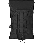 PETAC GEAR 1.5L / 3L Tactical Hydration Pack，Molle Carrier Pouch for 50 oz /100 oz Hydration Bladder Daypack Water Backpack.