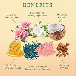 Wax Beads for Hair Removal, 1.3Lb/21oz Hard Wax for