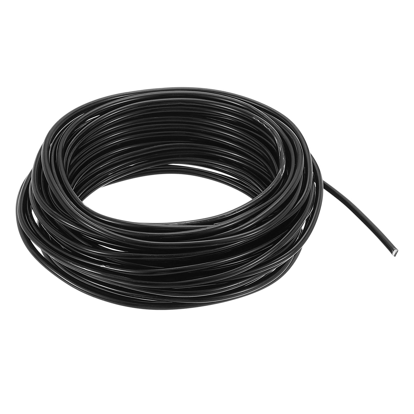 PATIKIL 3mm Bonsai Training Wire, 1 Roll Floral Wire Stems Anodized Aluminum Tree Wire 32.8 Feet Total for Gardening Branch Fixing, Black