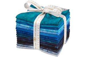 Robert Kaufman Fabrics Lunn Studios Artisan Batiks Prisma Dyes Open Waters 15 Fat Quarters FQ-829-15