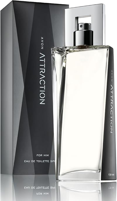 Avon Attraction for Him Eau de Toilette 75ml Woody Amber Long Lasting Cruelty