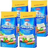 Vegeta No MSG Food Seasoning - #1 Food Seasoning in Europe - 17.6 oz, 4 pk | All-purpose food seasoning for meat, fish, vegetables, roast, stew, soup. No MSG. No Gluten. No GMO. Vegan. Made in Croatia.