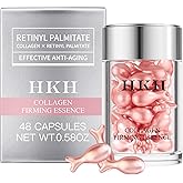 HKH Retinol Serum Capsules for Face: 48 Caps Anti-Aging Wrinkle Skincare Night Serum - Vitamin A &amp; E Facial Oil for Women - Firming Smoothing &amp; Skin Hydration &amp; Moisturization - Travel-Friendly