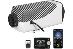 Likaci Diesel Heater 5KW-8KW 12V/ 24V Diesel Air Car Parking Heater with Bluetooth APP Control, Upgraded LCD Switch Display and Remote Control, Fast Heating, for RV, Garage, Car Trailer, Truck