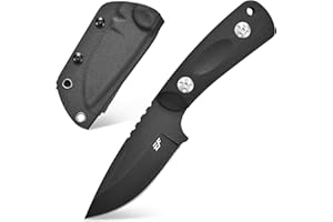 Eafengrow EF121 EDC Fixed Blade Knife D2 Blade Steel G10 Handle with Kydex Sheaths for Outdoor Activities Camping