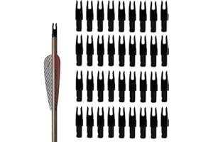 Hosolee 36 Pack Arrow Nocks ID 6.20mm/.244inch Insert Tails for Archery Hunting Target Shooting