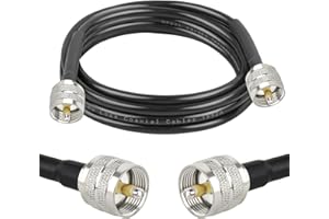XRDS -RF RG58 Coax CB Cable 6FT, 50 Ohm with PL-259 UHF Male Connectors – Flexible & Durable Coaxial Cable for CB Radio, Ham Radio, Antenna, SWR Meter, SDR