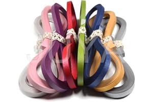 JUYA Metallic Paper Quilling Set 2/3/5/7/10mm Width Available (8 Colors, Paper Width 3mm)