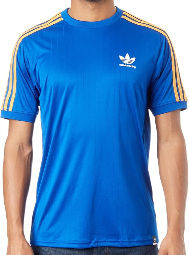 adidas Skateboarding Clima Club Jersey Collegiate Royal Tactile Yellow