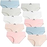 Domee Teen Girls Cotton Panties Underwear Briefs Pack of 10
