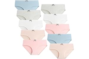 Domee Teen Girls Panties Briefs Cotton Underwear Pack of 10