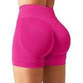 YEOREO SoftHue Women Workout Gym Impact Shorts Hidden Scrunch Butt Lifting 2.5"/3.6"/4.5"/6" Seamless Shorts