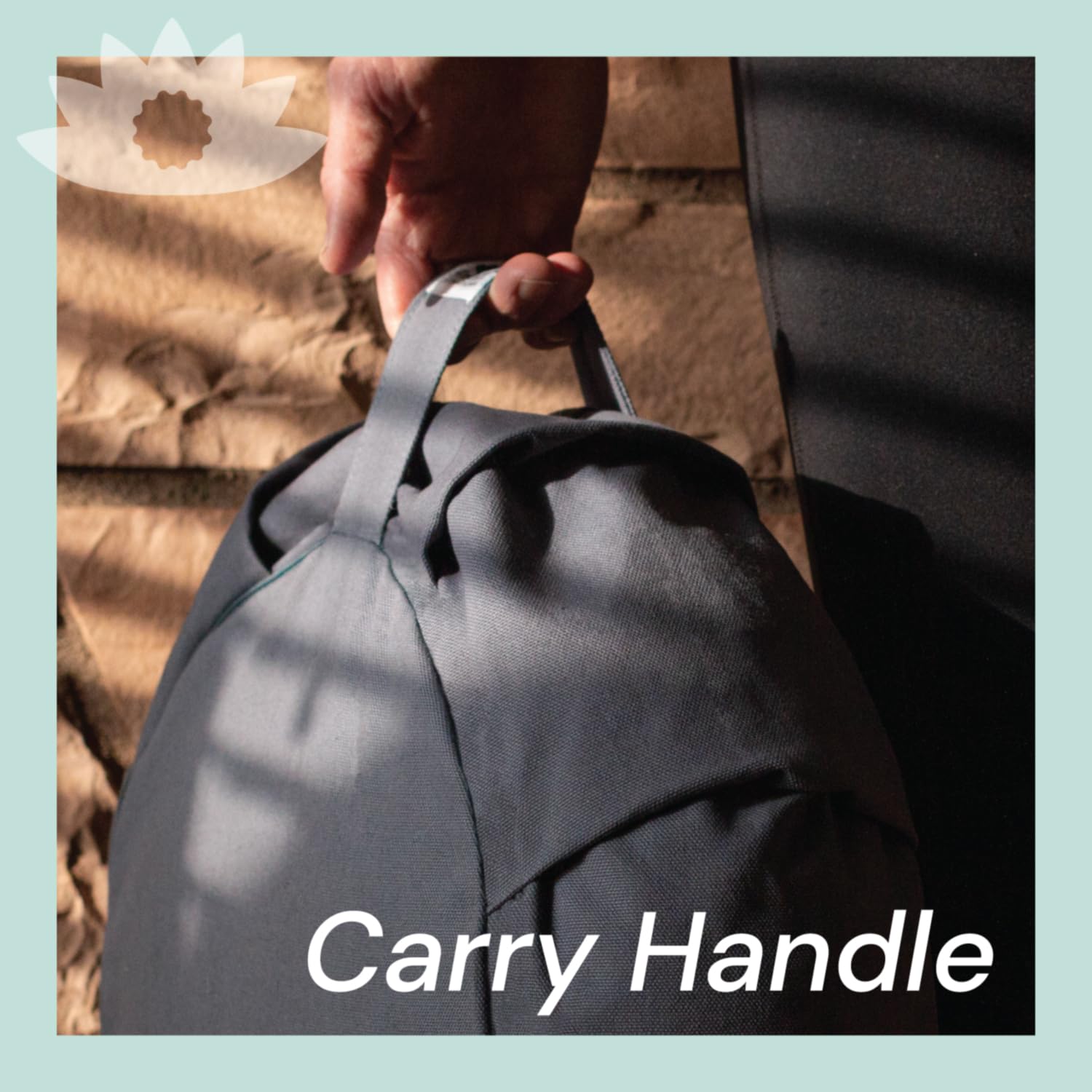 Waterglider International Meditation Cushion (Twilight Blue) Round, Buckwheat Husk Filled, Floor Pillow or Cushions, Yoga Seat, Zafu, Made in the USA - Image 5