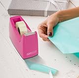 Rapesco 1621 Tape Dispenser 300 with 1 inch Core Includes 4 Rolls Hot Pink view 7