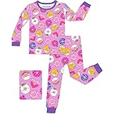 babee Reshinee Bamboo Viscose Toddler Girls Kids Pajamas Unicorn Mermaid Pjs Long Sleeve Snug fit 12M-8Y 2pcs Soft Jammies