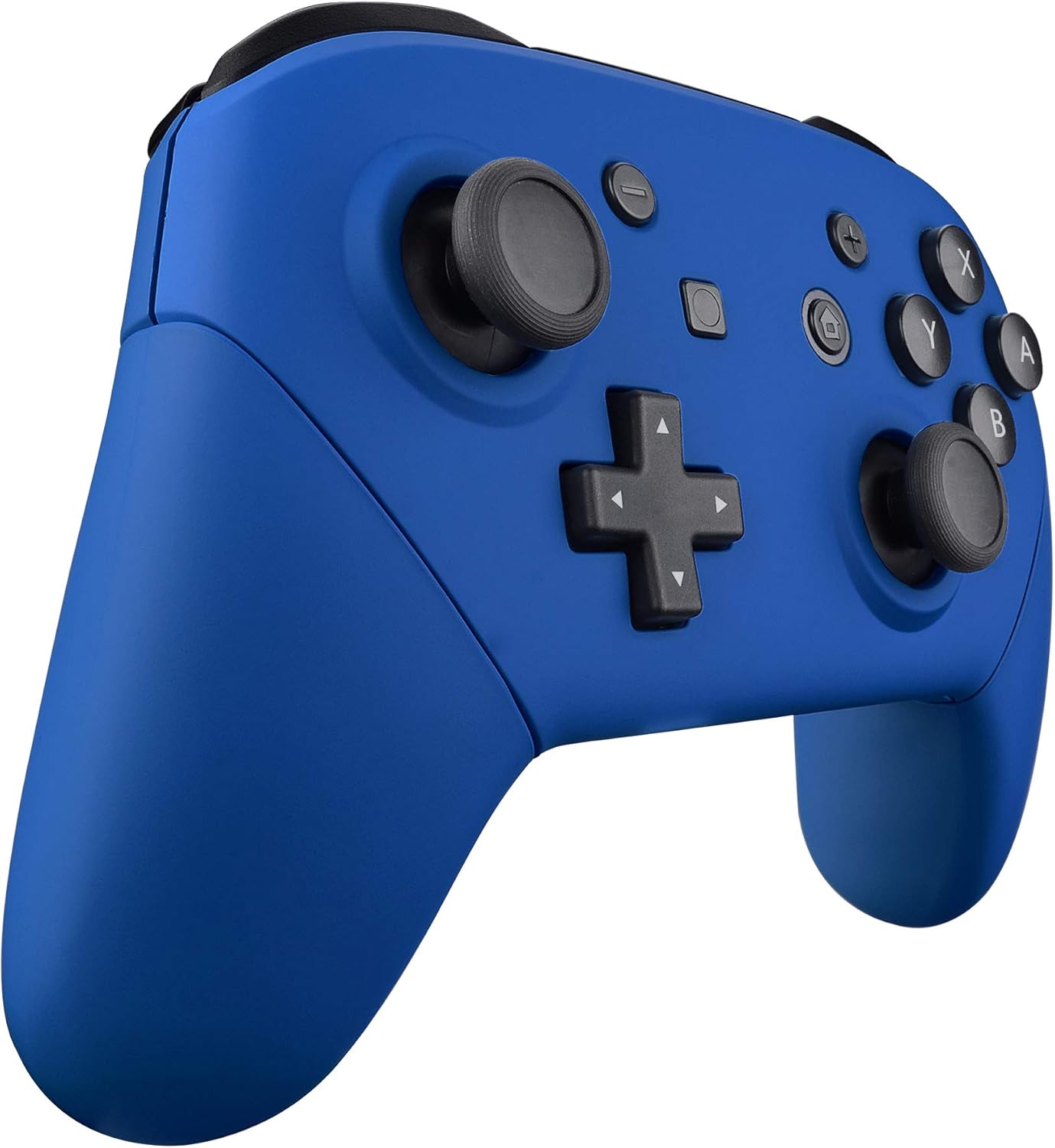 eXtremeRate Blue Faceplate Backplate Handles for Nintendo Switch Pro Controller, Soft Touch DIY Replacement Grip Housing Shell Cover for Nintendo Switch Pro - Controller NOT Included: Computers & Accessories