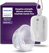 Philips Avent Hands-Free Electric Breast Pump SCF531/11 2 Shields 85 rpm