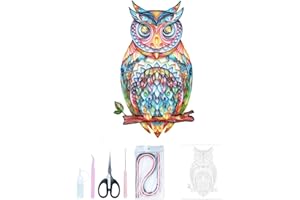 Uniquilling Quilling Kit for Adults, Paper Filigree Painting Kit, DIY Kit with Complete Tools, Modern Wall Art, 16*20-inch Ow
