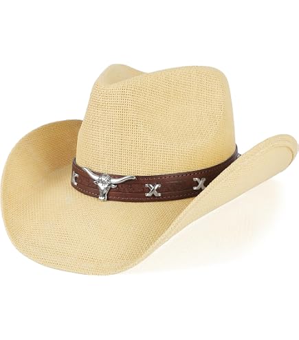 Bullhide Born to Ride Leather Cowboy Hat - Leather Rider Hat  display picture 1