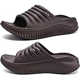 KuaiLu Womens Recovery Sandals With Comfortable Plantar Fasciitis Support,Ladies Orthotic Open Toe Sport Slides Thick Cushion Reduces Stress on Feet,Joints & Back Post-Exercise