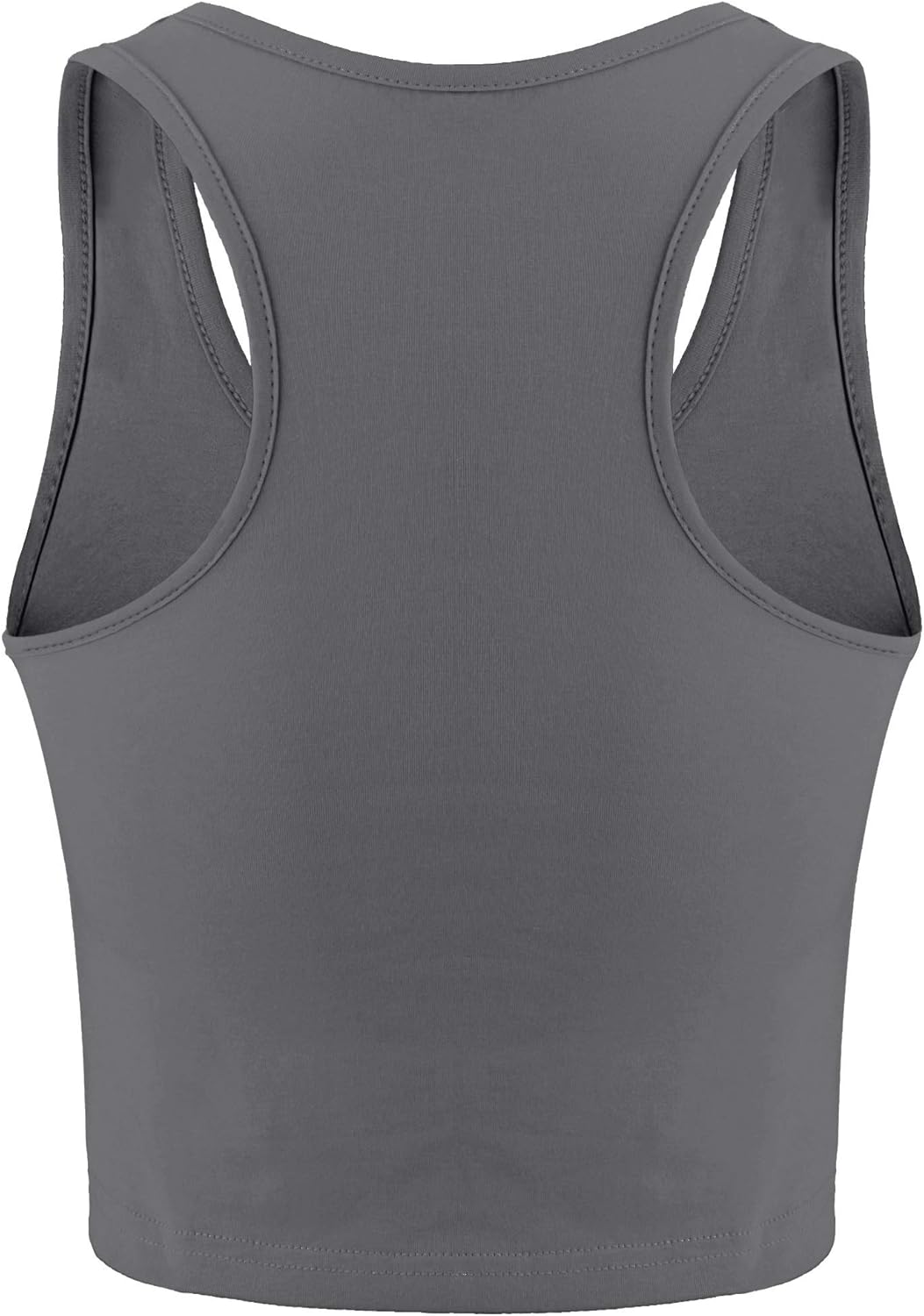 4 Pieces Women Cotton Basic Sleeveless Racerback Tank Top Camisole Sports Crop Top for Daily Wearing: Clothing