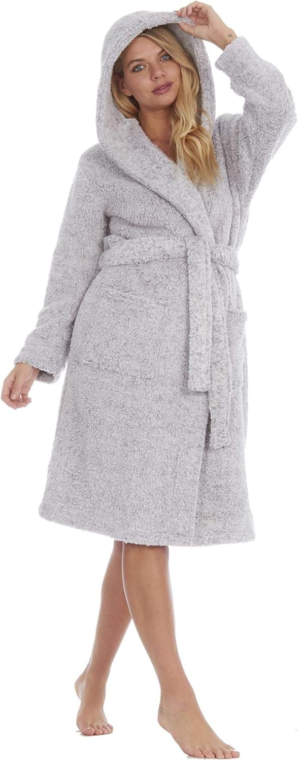 Undercover Robe de Chambre à Capuchon avec Garniture Sherpa/Sherpa de Luxe pour Dames Amazon.fr Undercover Robe de Chambre à Capuchon avec Garniture Sherpa/Sherpa de Luxe pour Dames Amazon.fr