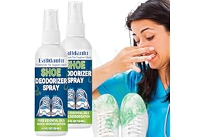 BALLDANLU Shoe Deodorizer Spray, 2 Pack Natural Shoe Refresher Spray for Men and Women, Extra Strength Shoe Odor Elimination for All Types of Footwear, Multi-Purpose Shoe Smell Remover Fights Odor and Stink
