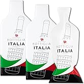 JIMMY THE FOX Reusable Wine Bags for Travel | 3-Pack | Durable Triple-Layer Bottle Protector Sleeve | Leak-Proof & Impact-Resistant | Perfect for Airplane & Cruise Luggage | Gifts - Bottle Italy