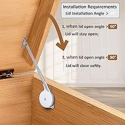 2 Pack | Toys Box Hinges Soft Close - HBL’ Lid
