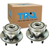 TRQ Front Left and Right Wheel Bearing and Hub Assembly Set 2 Piece Compatible with 2011-2021 Jeep Grand Cherokee 2022 Grand Cherokee WK 2011-2023 Dodge Durango