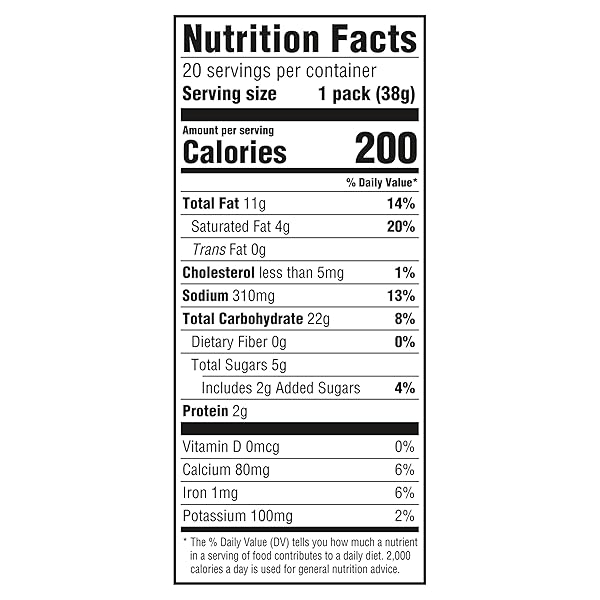 RITZ CHEESE SANDWICH CRACKERS, LUNCH SNACKS, 20 SNACK PACKS (6 CRACKERS PER PACK)