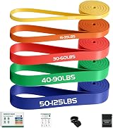 YOVKOK Exercise Bands Set Resistance Bands Door Anchor 5 Pack Fitness